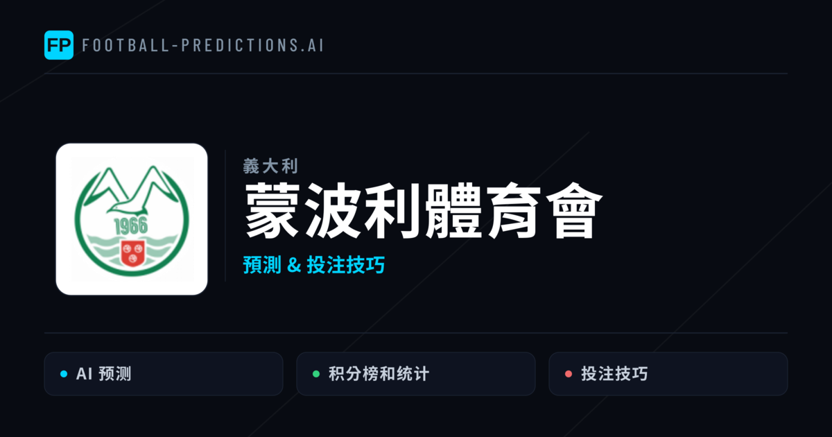 蒙波利體育會 運彩分析|足球預測與數據