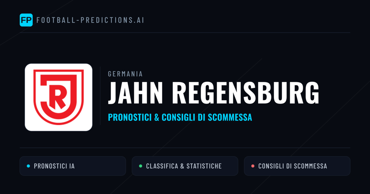 Pronostici e Statistiche Jahn Regensburg