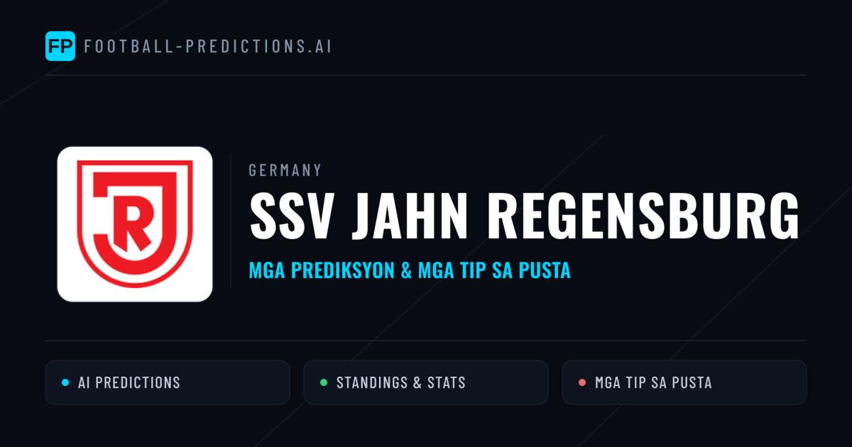SSV Jahn Regensburg Predictions & Stats