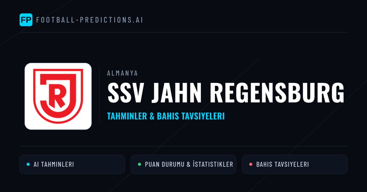 SSV Jahn Regensburg Tahminleri & İstatistikler
