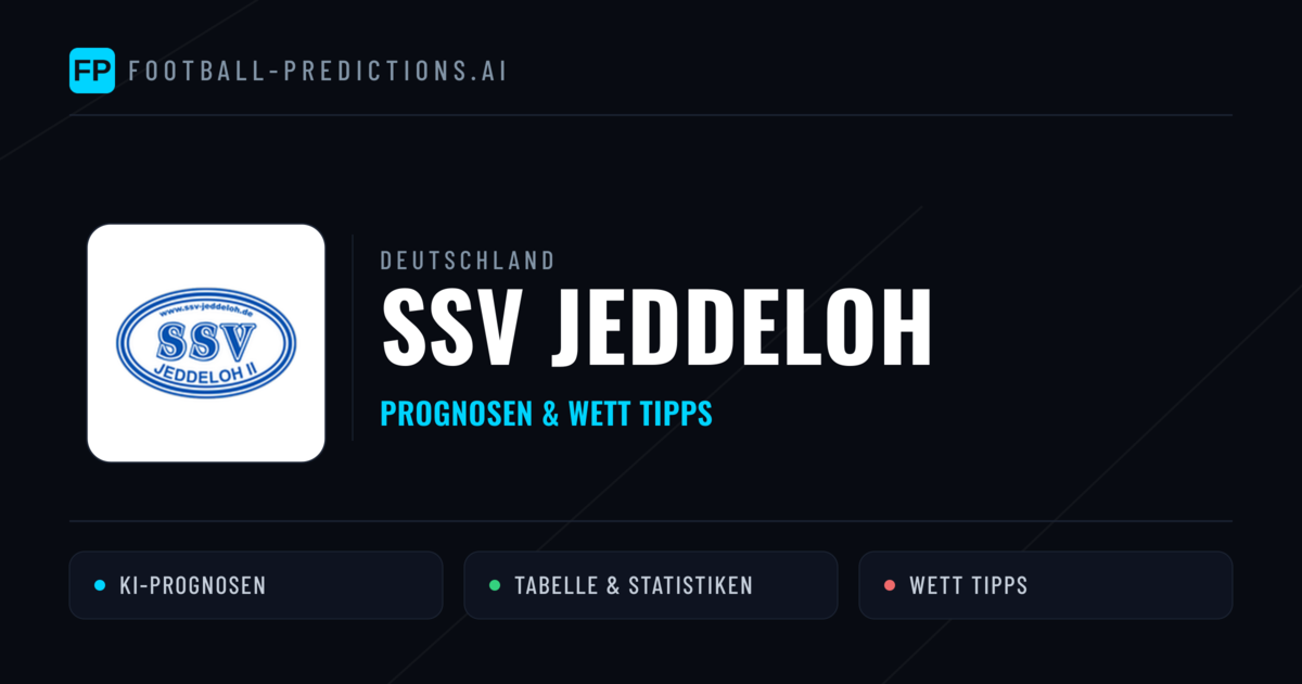 SSV Jeddeloh Prognosen & Statistiken