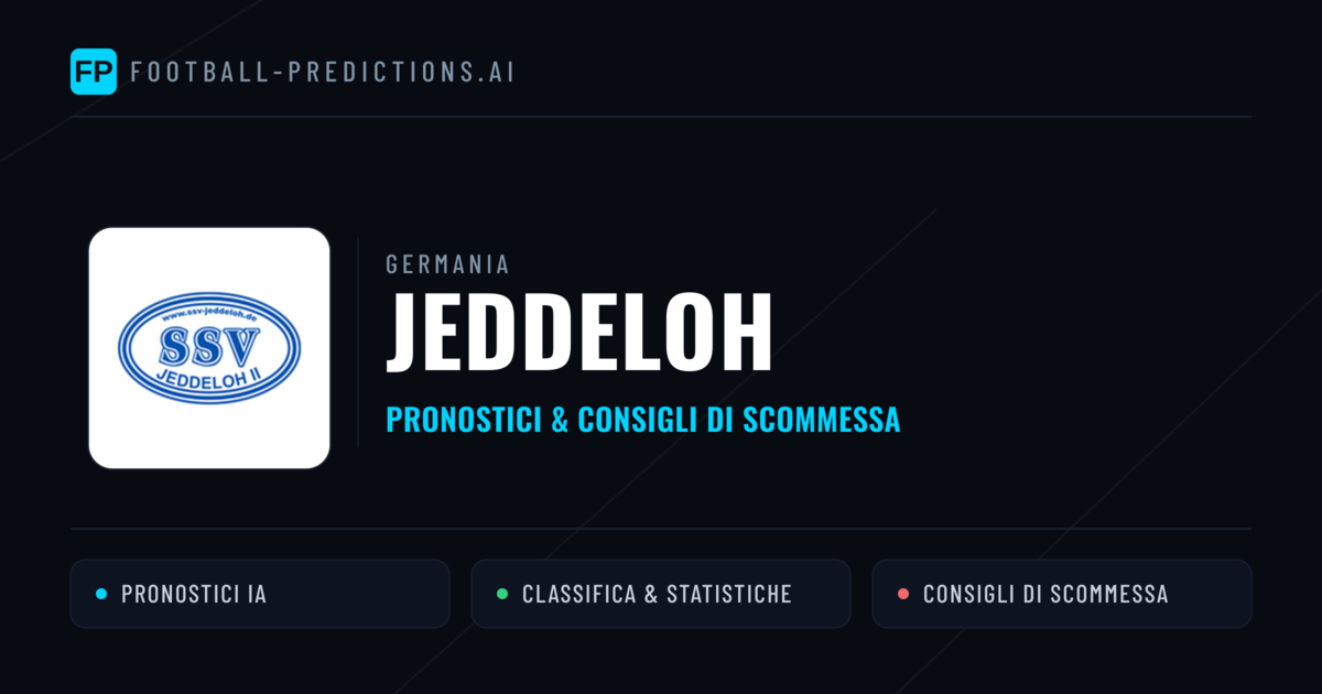 Pronostici e Statistiche Jeddeloh