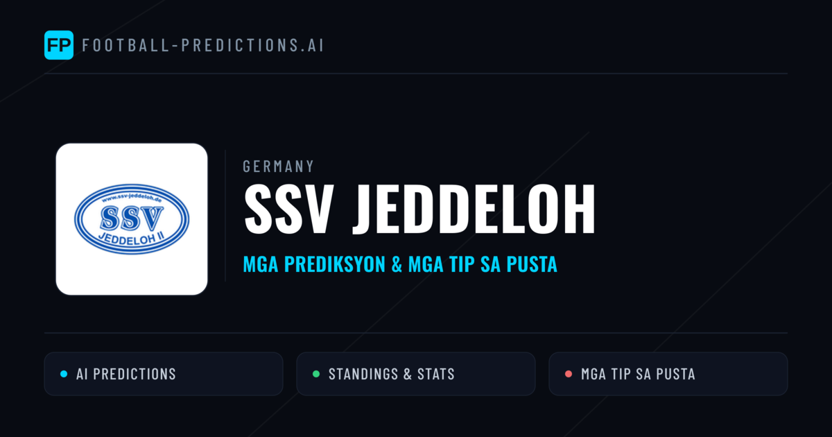 SSV Jeddeloh Predictions & Stats