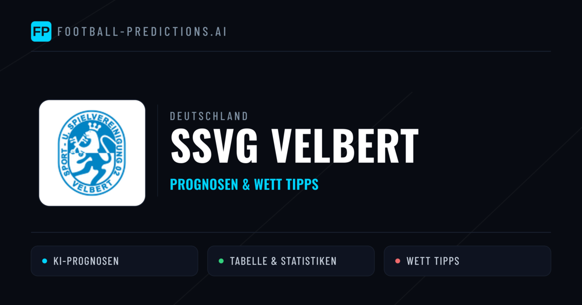 SSVg Velbert Prognosen & Statistiken