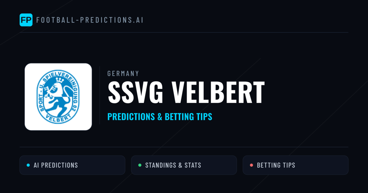 SSVg Velbert Predictions & Stats