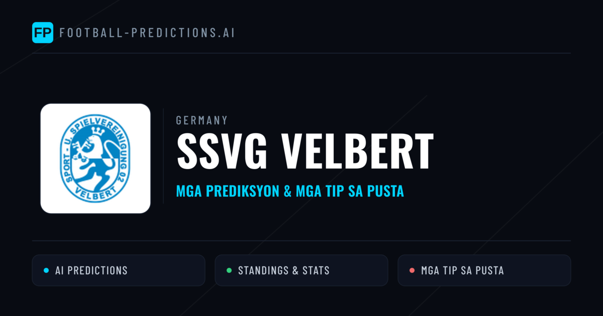 SSVg Velbert Predictions & Stats