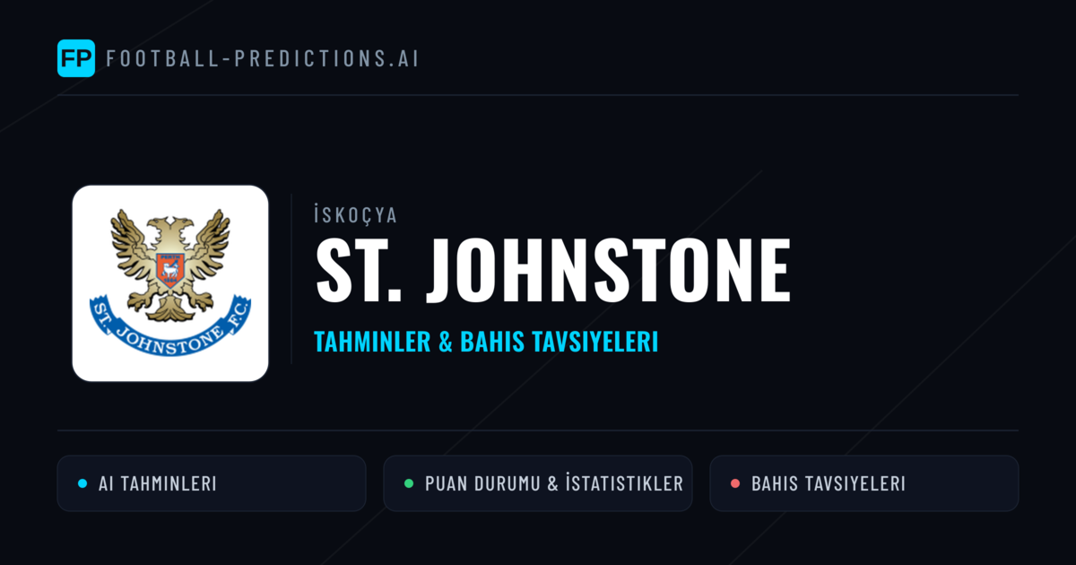 St. Johnstone Tahminleri & İstatistikler
