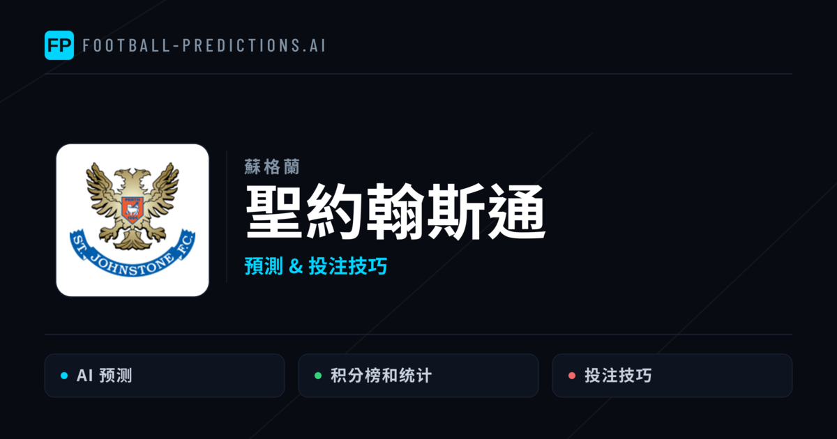 聖約翰斯通 運彩分析|足球預測與數據