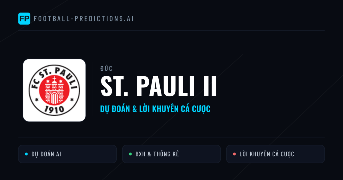 St. Pauli II Dự đoán & Thống kê