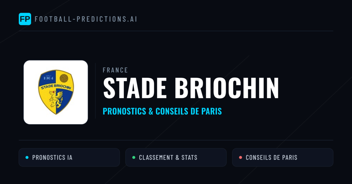 Stade Briochin Pronostics & Statistiques