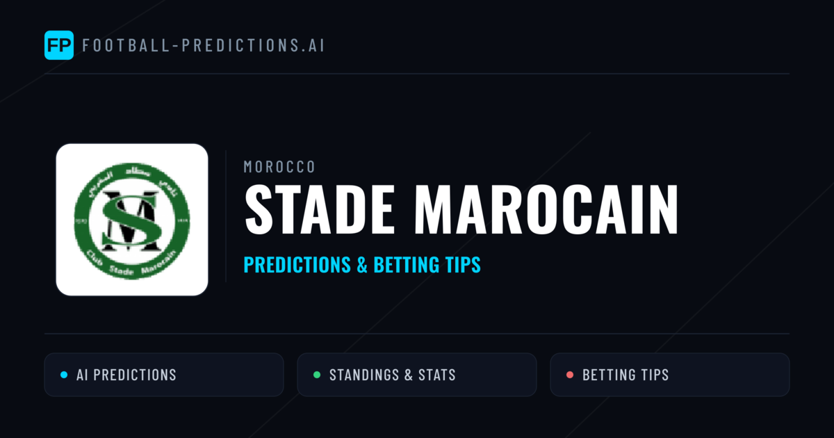 Stade Marocain Predictions & Stats