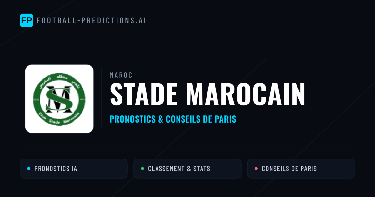 Stade Marocain Pronostics & Statistiques