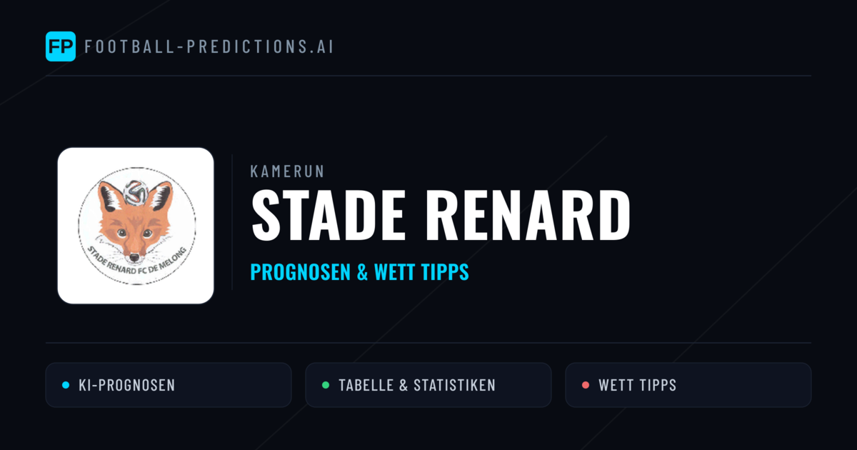 Stade Renard Prognosen & Statistiken