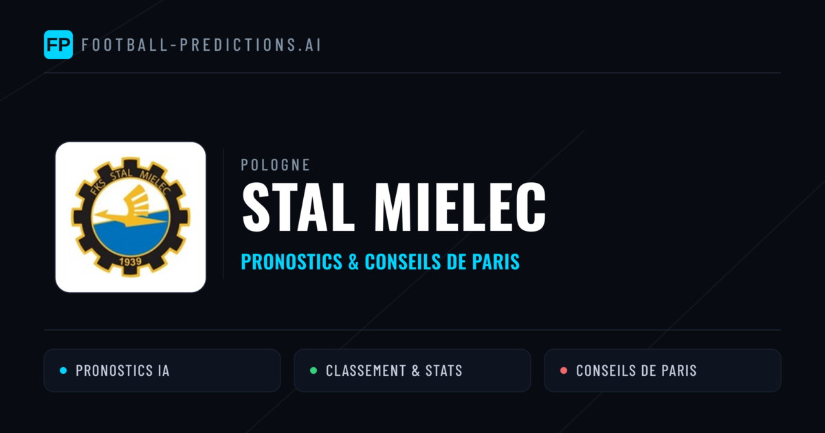 Stal Mielec Pronostics & Statistiques