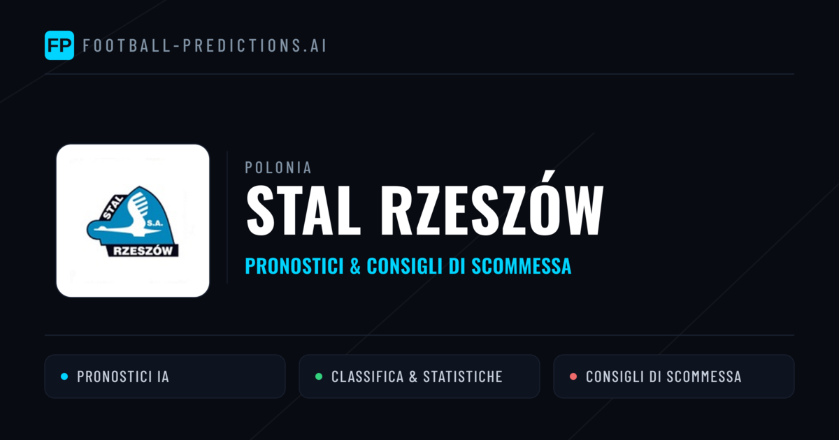 Pronostici e Statistiche Stal Rzeszów