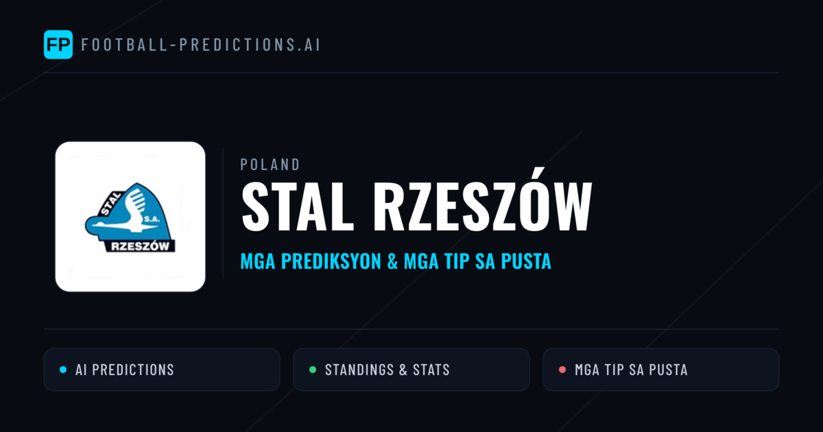 Stal Rzeszów Predictions & Stats