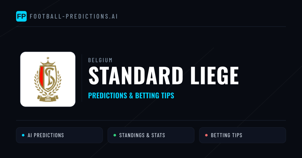 Standard Liege Predictions & Stats