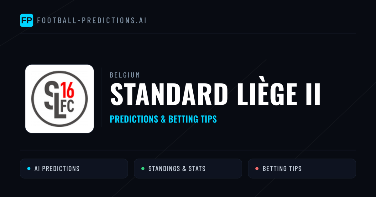 Standard Liège II Predictions & Stats