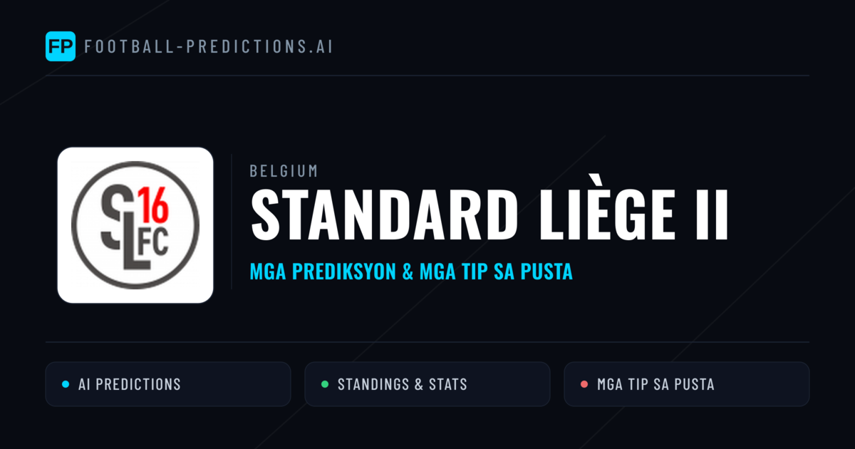 Standard Liège II Predictions & Stats