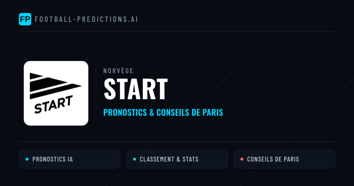 Start Pronostics & Statistiques