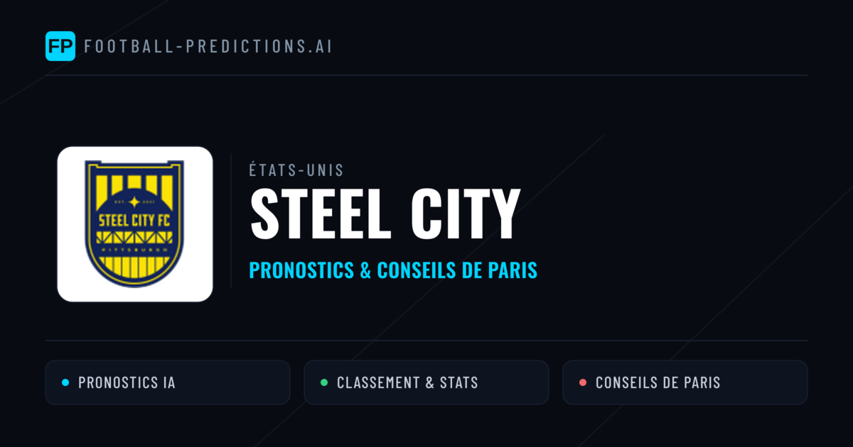 Steel City Pronostics & Statistiques