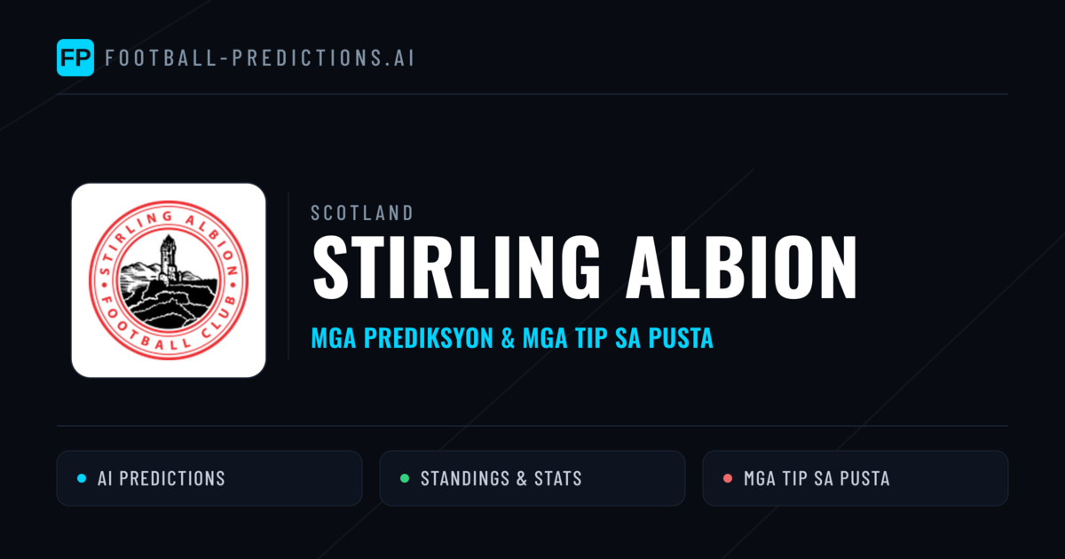 Stirling Albion Predictions & Stats