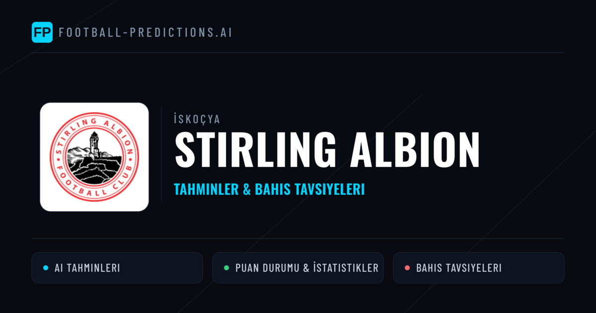 Stirling Albion Tahminleri & İstatistikler