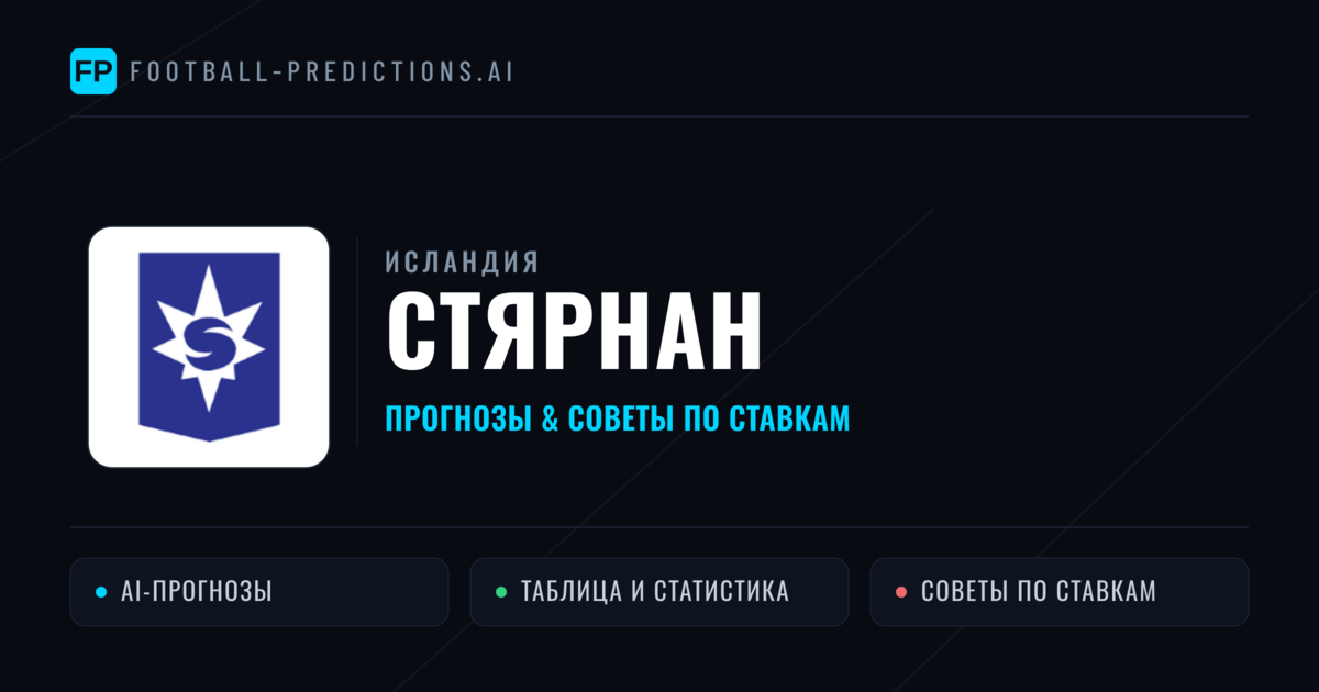 Стярнан прогнозы и статистика