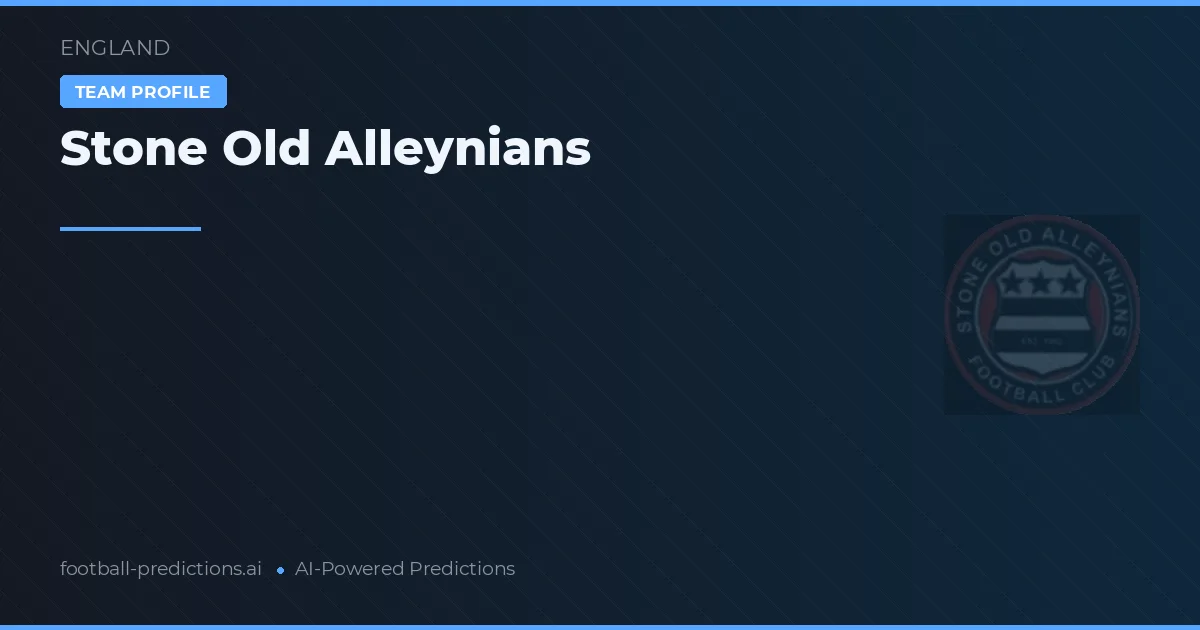Stone Old Alleynians Predictions & Stats