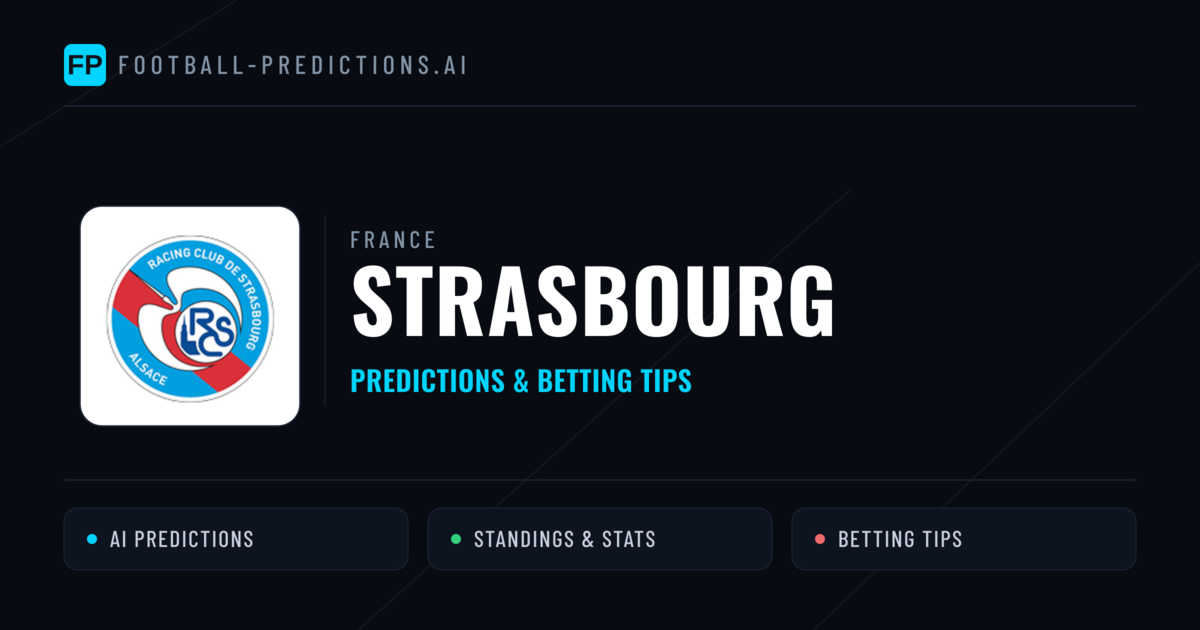 Strasbourg Predictions & Stats