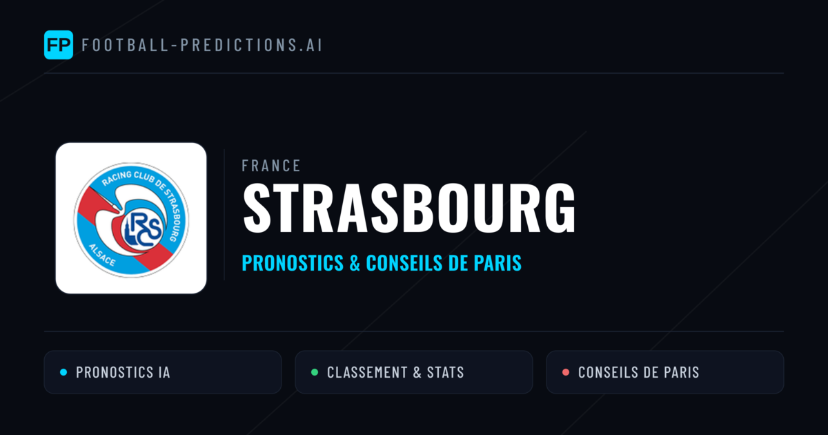 Strasbourg Pronostics & Statistiques