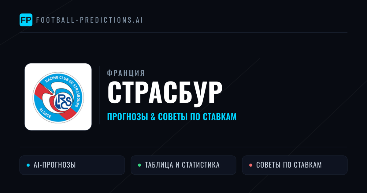 Страсбур прогнозы и статистика