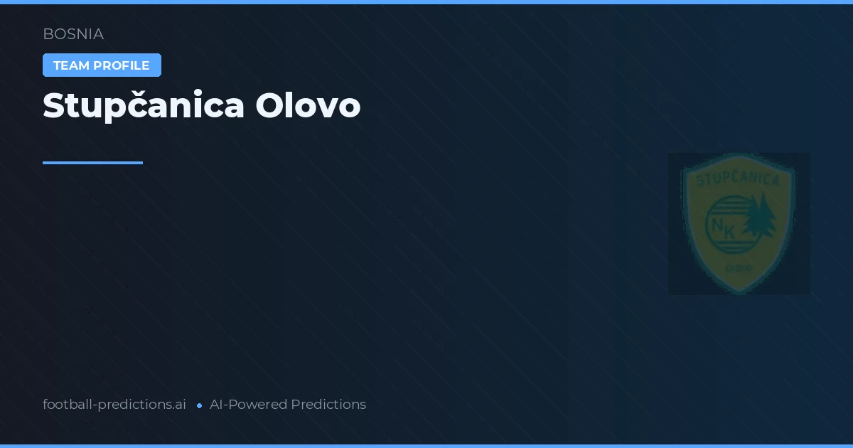 Stupčanica Olovo Pronostics & Statistiques