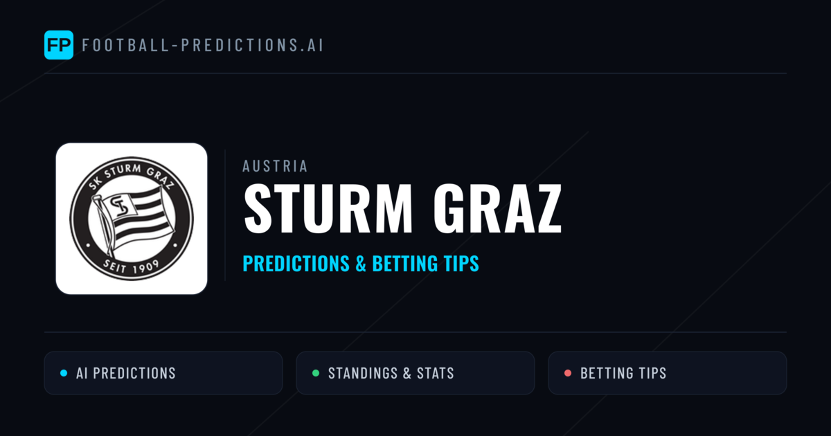 Sturm Graz Predictions & Stats
