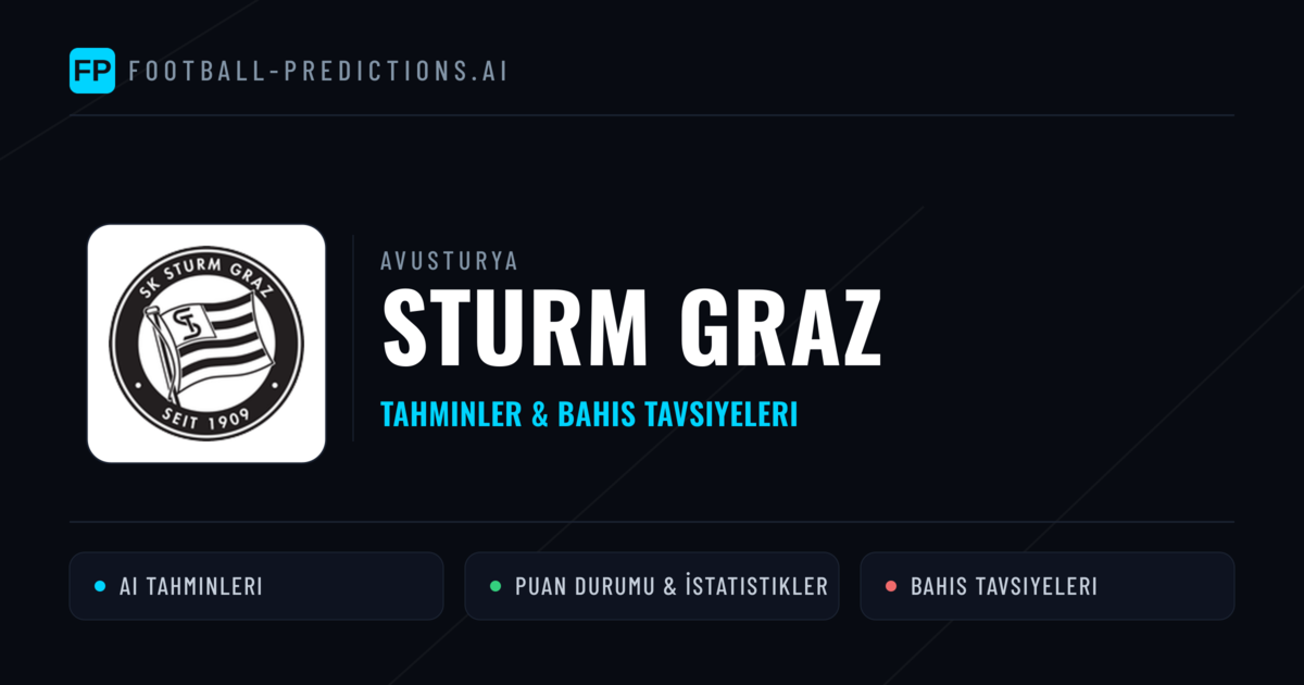 Sturm Graz Tahminleri & İstatistikler