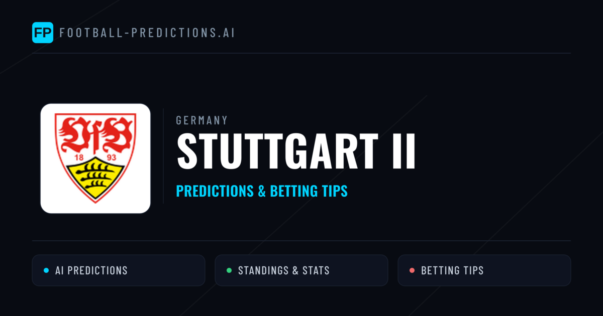 Stuttgart II Predictions & Stats