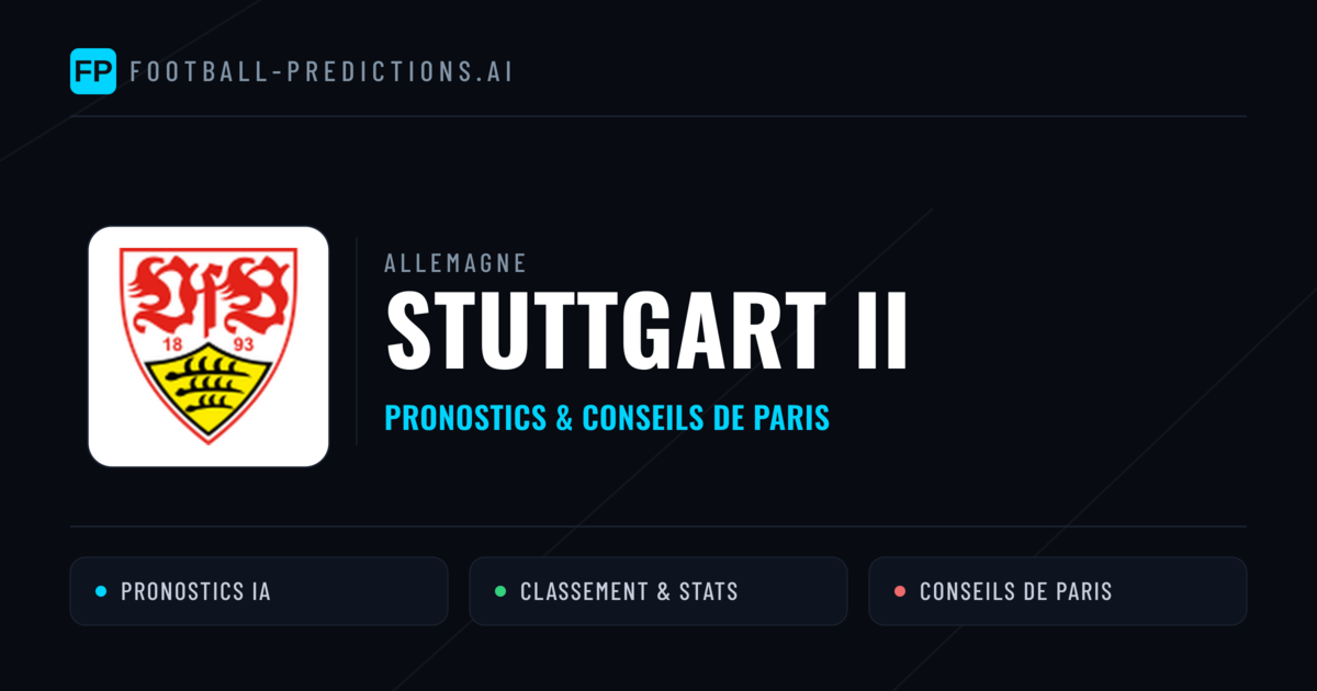 Stuttgart II Pronostics & Statistiques