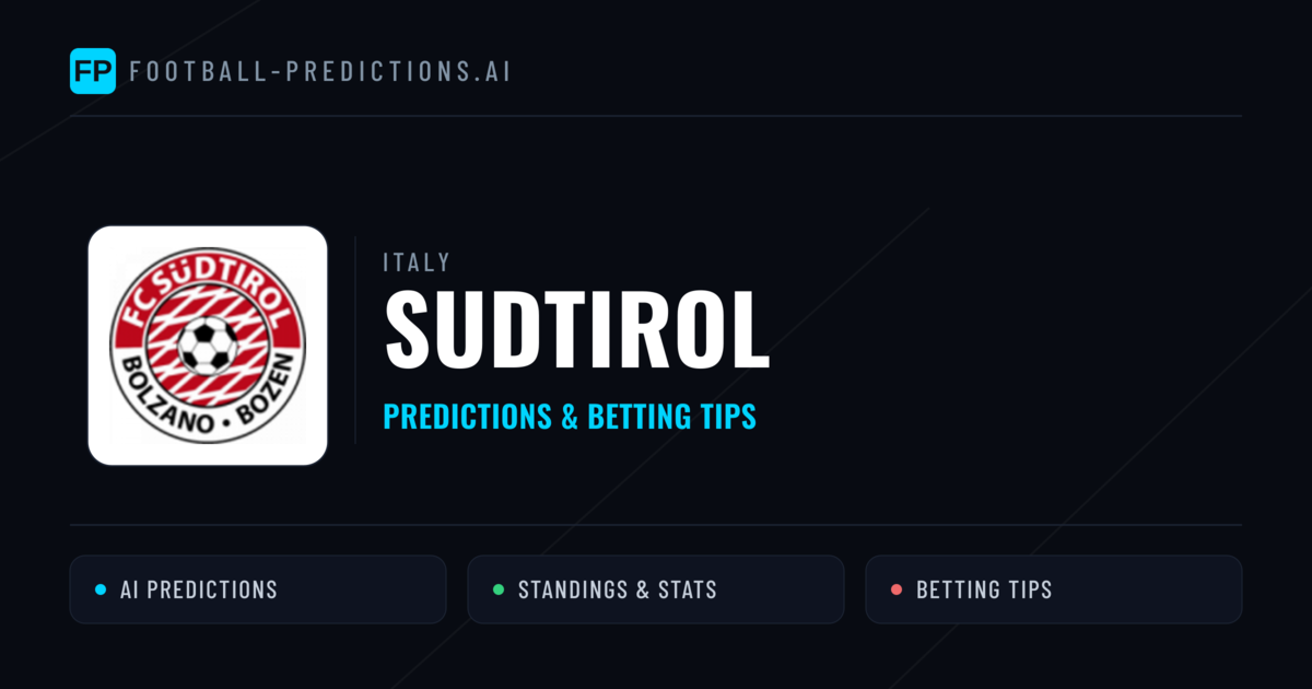Sudtirol Predictions & Stats