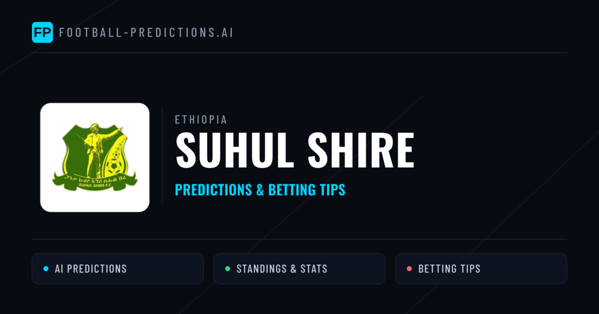 Suhul Shire Predictions & Stats