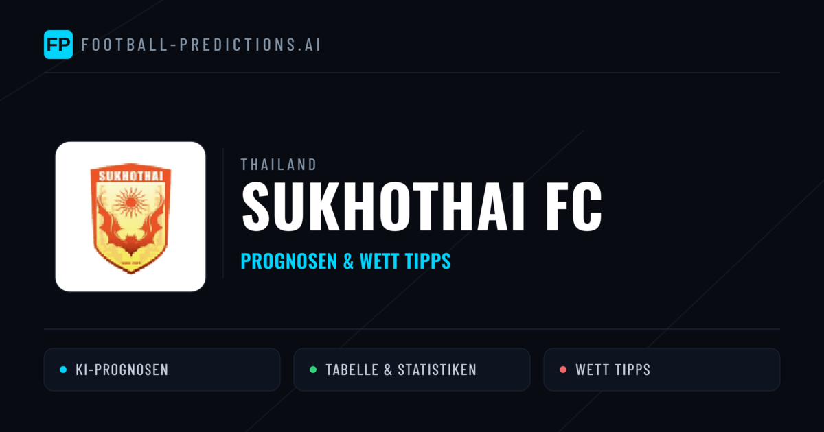 Sukhothai FC Prognosen & Statistiken