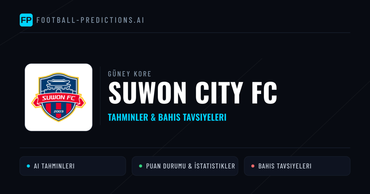 Suwon City FC Tahminleri & İstatistikler