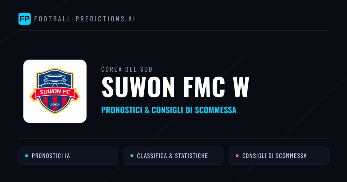 Pronostici e Statistiche Suwon FMC W