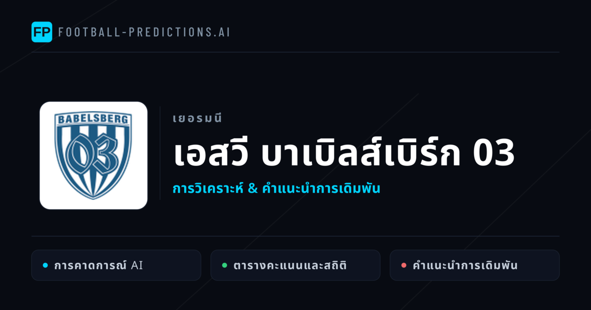 เอสวี บาเบิลส์เบิร์ก 03 การวิเคราะห์และสถิติ
