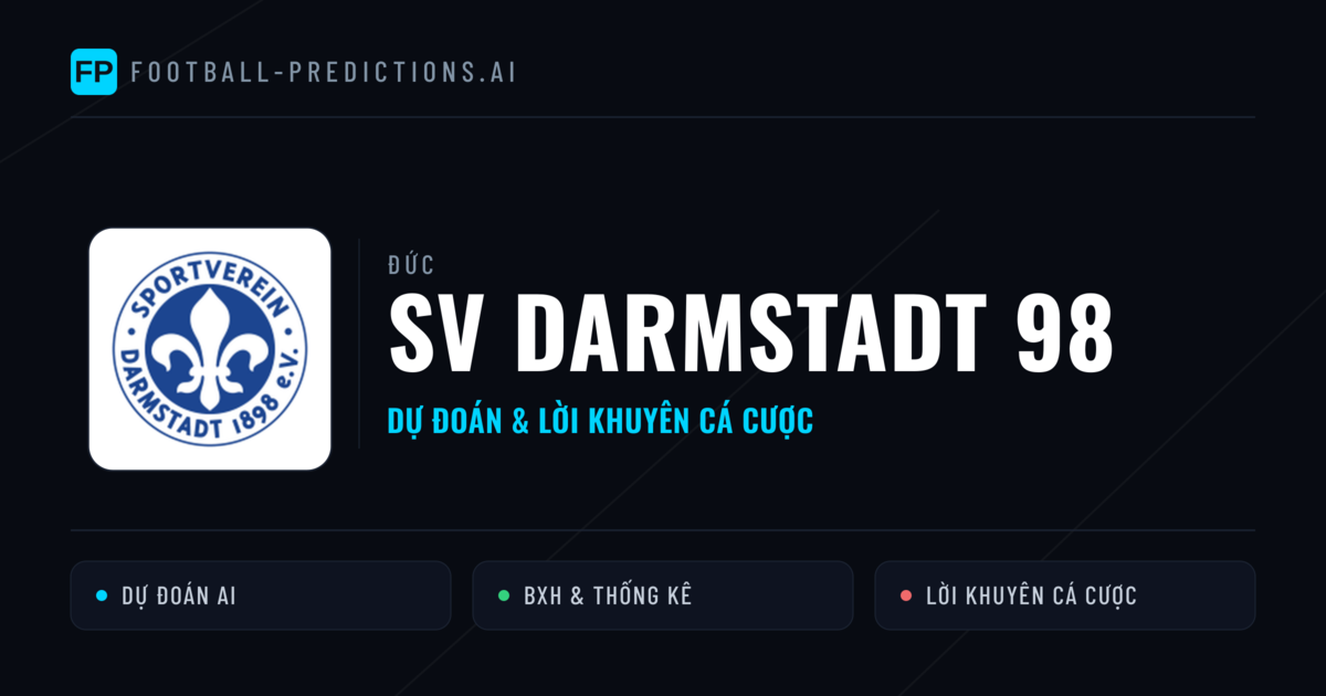 SV Darmstadt 98 Dự đoán & Thống kê
