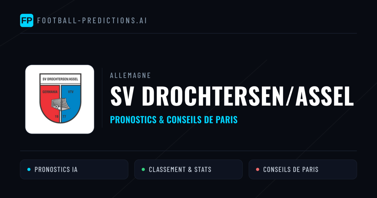SV Drochtersen/Assel Pronostics & Statistiques