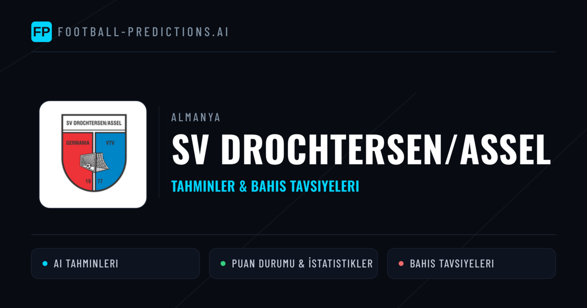 SV Drochtersen/Assel Tahminleri & İstatistikler