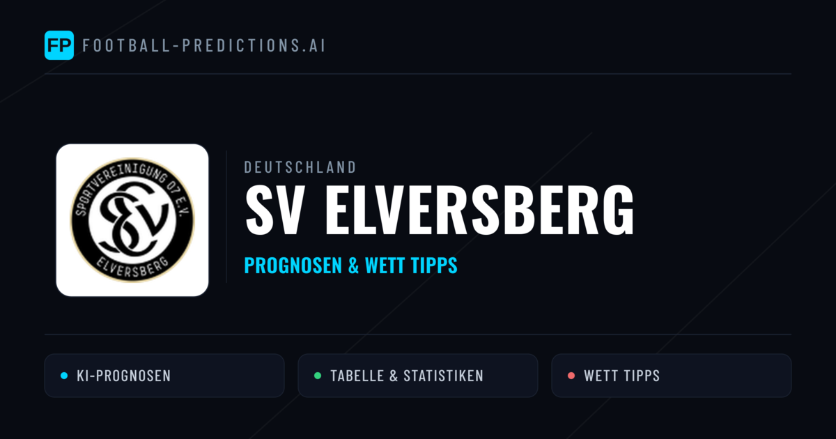 SV Elversberg Prognosen & Statistiken