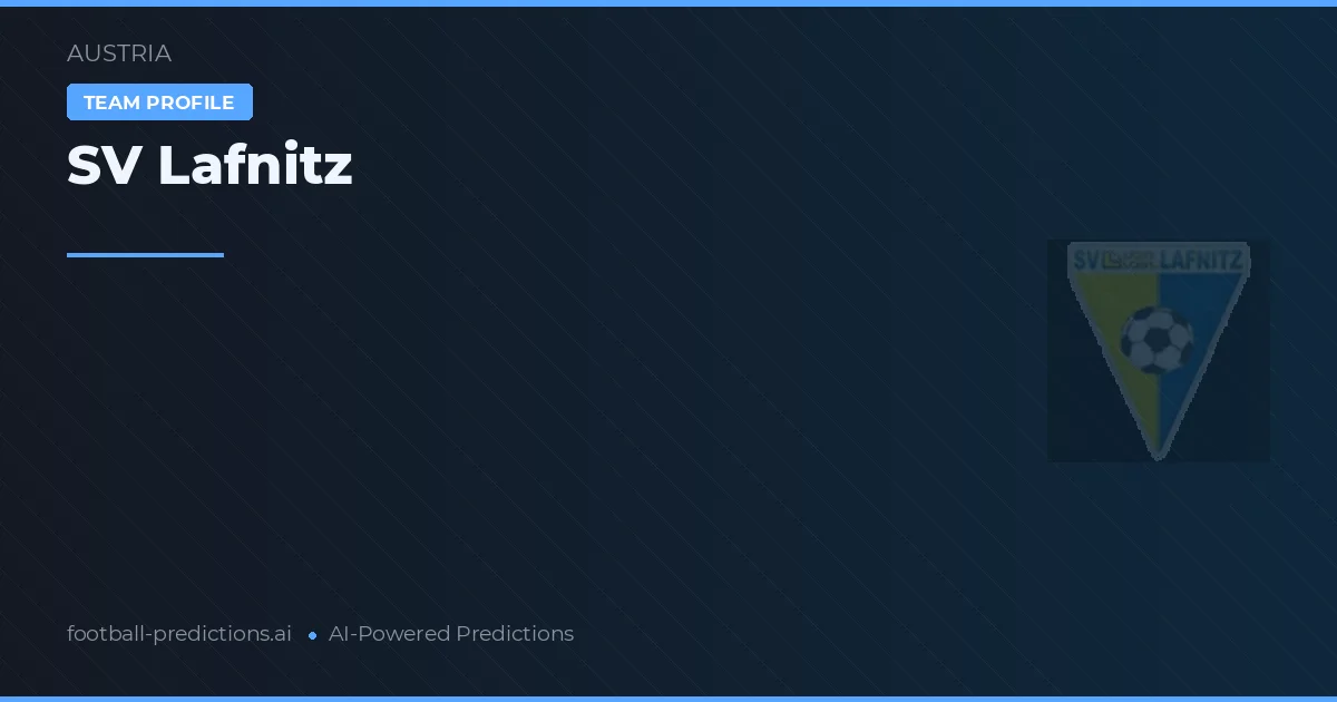 SV Lafnitz Predictions & Stats