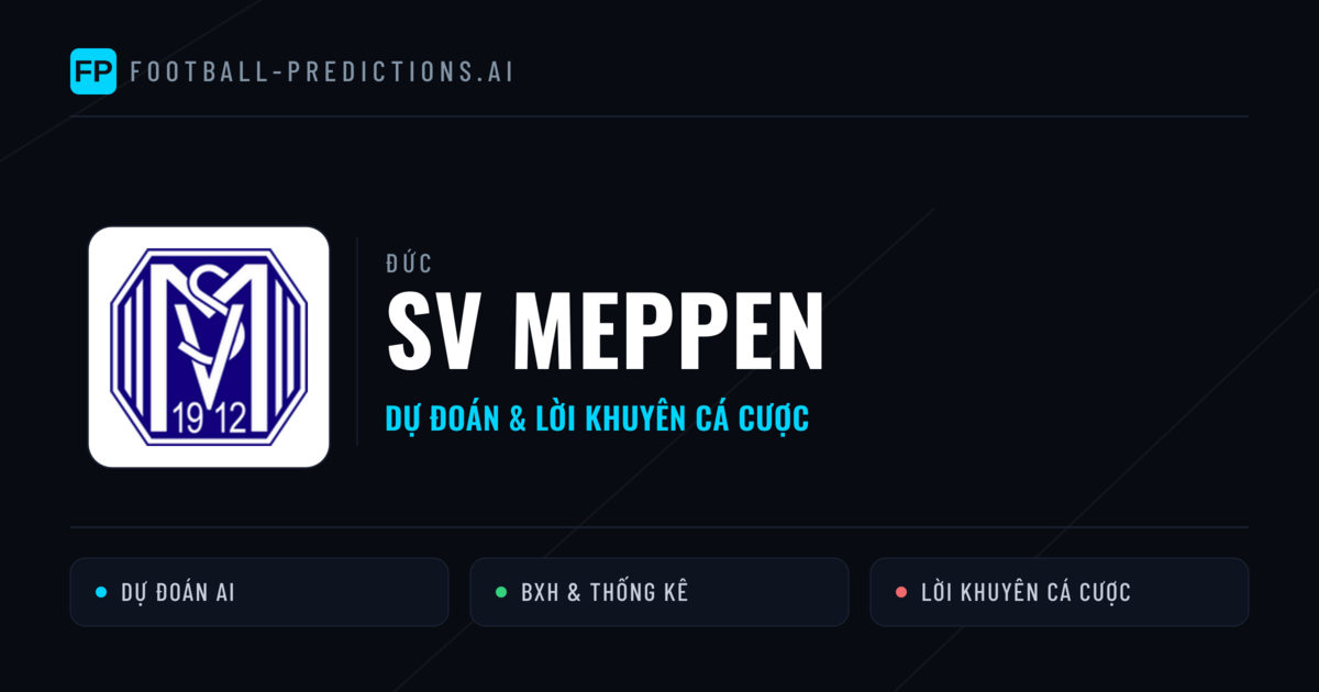 SV Meppen Dự đoán & Thống kê