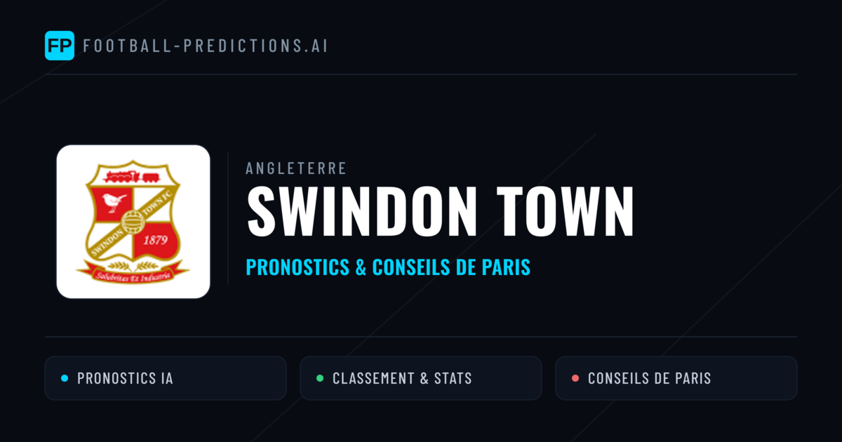 Swindon Town Pronostics & Statistiques